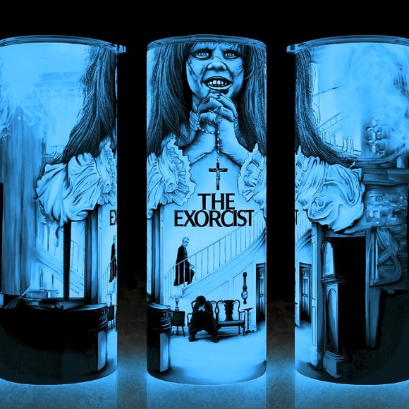 Glow in the Dark The Exorcist Scary Movie Linda Blair Horror Cup Mug Tumbler - Picture 1 of 4